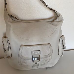 Michael Kor's Vintage White Leather Shoulder Bag